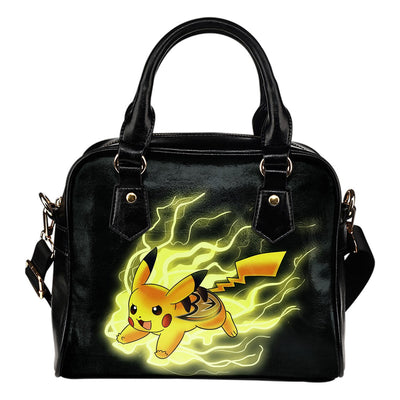 Pikachu Angry Moment Anaheim Ducks Shoulder Handbags