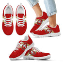 Three Colors Vertical San Francisco 49ers Sneakers