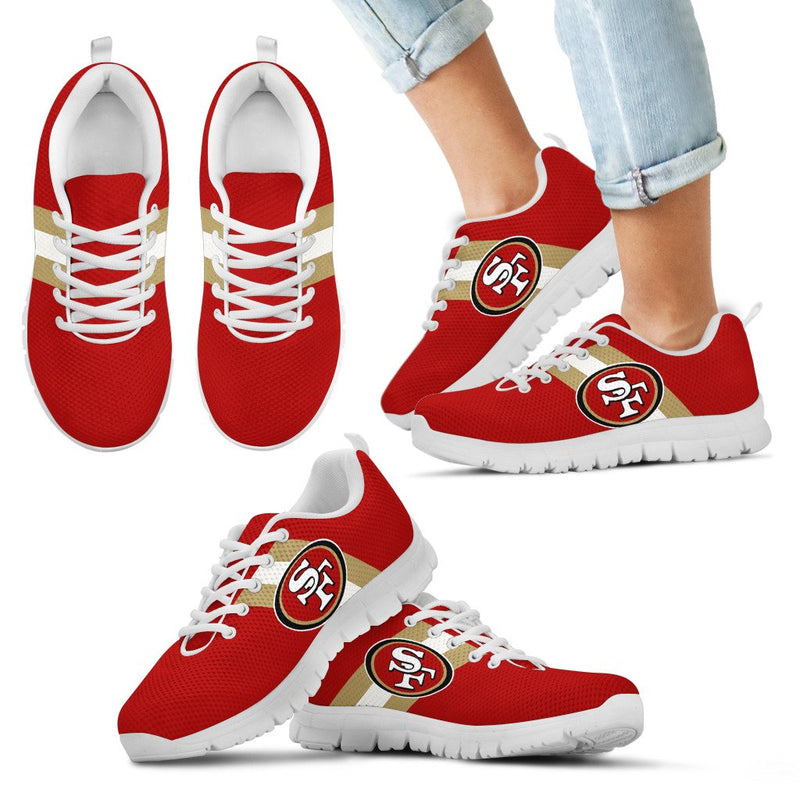 Three Colors Vertical San Francisco 49ers Sneakers
