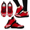 Lovely Curves Stunning Logo Icon Cincinnati Reds Sneakers