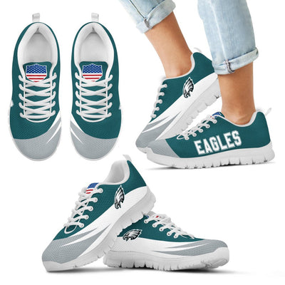 Awesome Gift Logo Philadelphia Eagles Sneakers