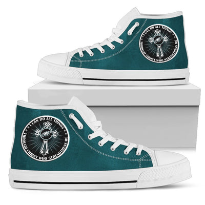 I Can Do All Things Through Christ Who Strengthens Me Philadelphia Eagles High Top Shoes