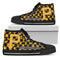 Puzzle Logo With Pittsburgh Pirates High Top Shoes