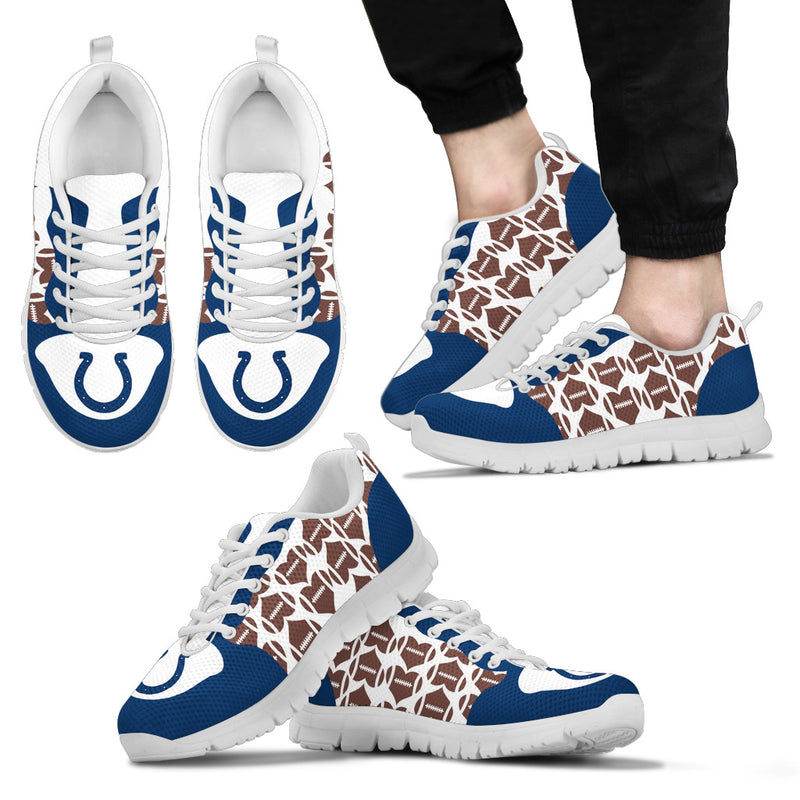 Great Football Love Frame Indianapolis Colts Sneakers