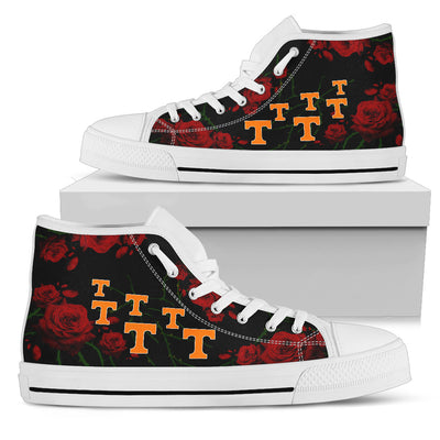 Lovely Rose Thorn Incredible Tennessee Volunteers High Top Shoes