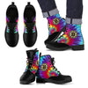 Tie Dying Awesome Background Rainbow Boston Bruins Boots