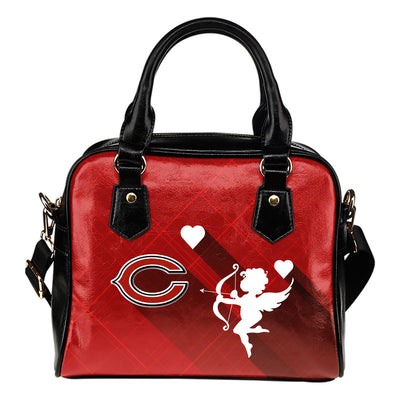 Superior Cupid Love Delightful Chicago Bears Shoulder Handbags