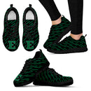 Marvelous Striped Stunning Logo Eastern Michigan Eagles Sneakers