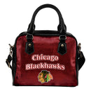 Love Icon Mix Chicago Blackhawks Logo Meaningful Shoulder Handbags