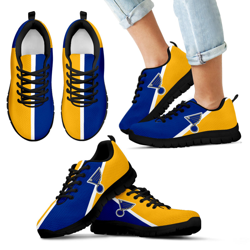 Dynamic Aparted Colours Beautiful Logo St. Louis Blues Sneakers
