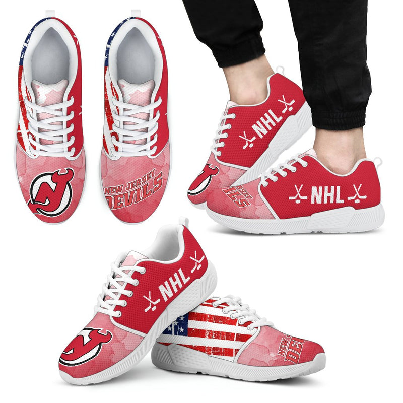 Simple Fashion New Jersey Devils Shoes Athletic Sneakers