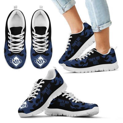 Tribal Flames Pattern Tampa Bay Rays Sneakers