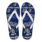 Colorful Pride Flag Tampa Bay Lightning Flip Flops