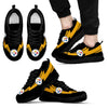 Three Amazing Good Line Charming Logo Pittsburgh Steelers Sneakers