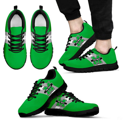 Three Colors Vertical Marshall Thundering Herd Sneakers