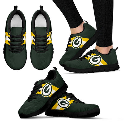 Three Colors Vertical Green Bay Packers Sneakers