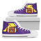 Pikachu Laying On Ball East Carolina Pirates High Top Shoes