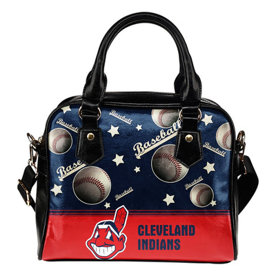 Personalized American Baseball Awesome Cleveland Indians Shoulder Handbag
