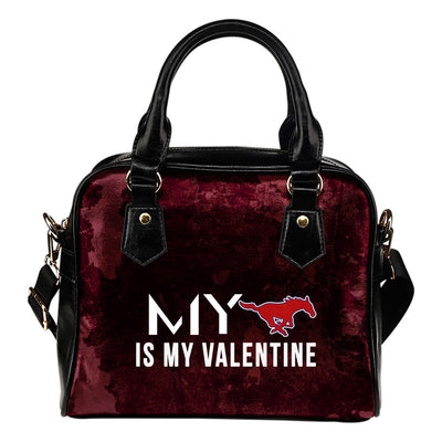My Love Valentine Fashion SMU Mustangs Shoulder Handbags