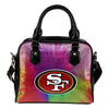 Rainbow Dynamic Mix Colours Gorgeous San Francisco 49ers Shoulder Handbags