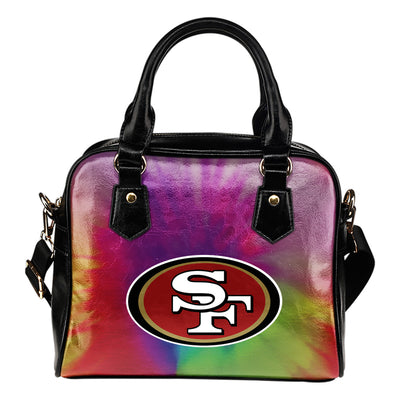 Rainbow Dynamic Mix Colours Gorgeous San Francisco 49ers Shoulder Handbags