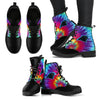 Tie Dying Awesome Background Rainbow Carolina Panthers Boots