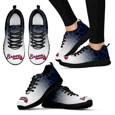 Leopard Pattern Awesome Atlanta Braves Sneakers