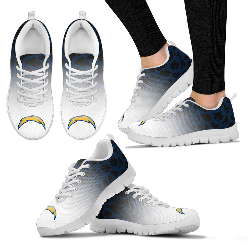 Leopard Pattern Awesome Los Angeles Chargers Sneakers