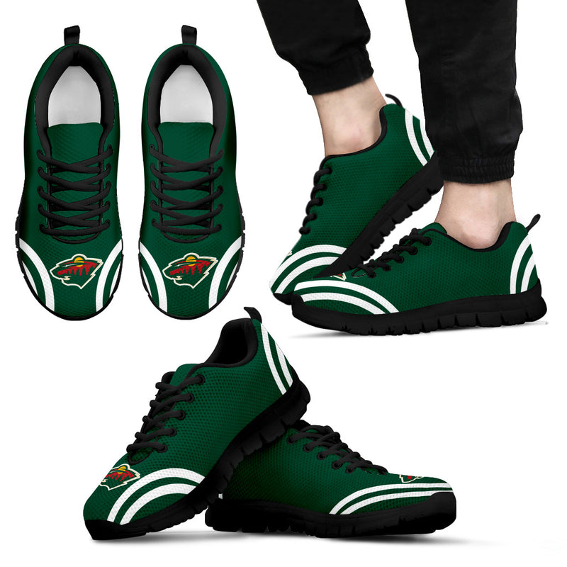 Lovely Curves Stunning Logo Icon Minnesota Wild Sneakers