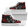 Lovely Rose Thorn Incredible Oakland Raiders High Top Shoes