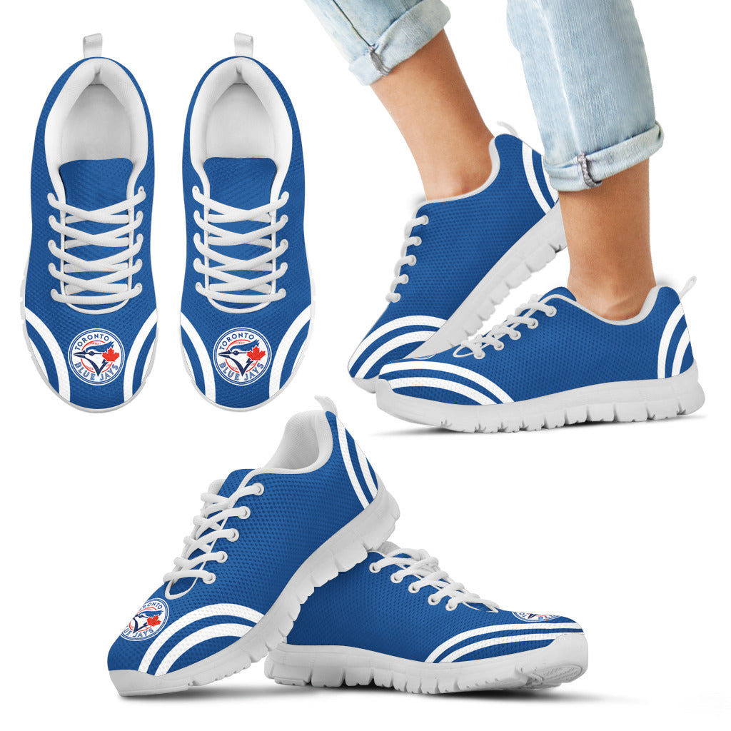 Lovely Curves Stunning Logo Icon Toronto Blue Jays Sneakers