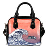 Enormous Wave Fancy Logo Seattle Seahawks Shoulder Handbags