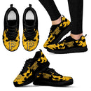 Tribal Flames Pattern Pittsburgh Pirates Sneakers