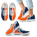 Dynamic Aparted Colours Beautiful Logo Edmonton Oilers Sneakers