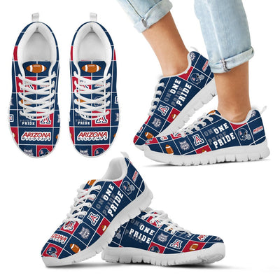 Colorful Pride Flag Arizona Wildcats Sneakers