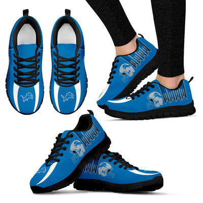 Vintage Four Flags With Streaks Detroit Lions Sneakers