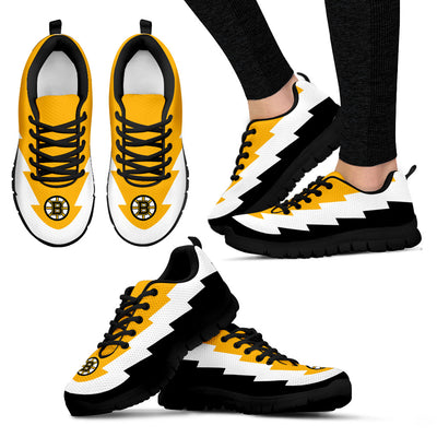 Jagged Saws Creative Draw Boston Bruins Sneakers