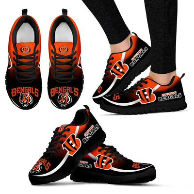 Mystery Straight Line Up Cincinnati Bengals Sneakers