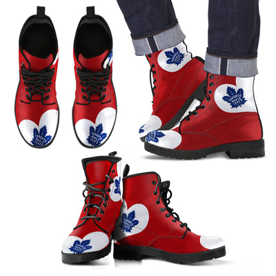 Enormous Lovely Hearts With Toronto Maple Leafs Boots