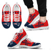 Line Stripe Logo Bottom New England Patriots Sneakers