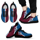 Dynamic Aparted Colours Beautiful Logo Colorado Avalanche Sneakers
