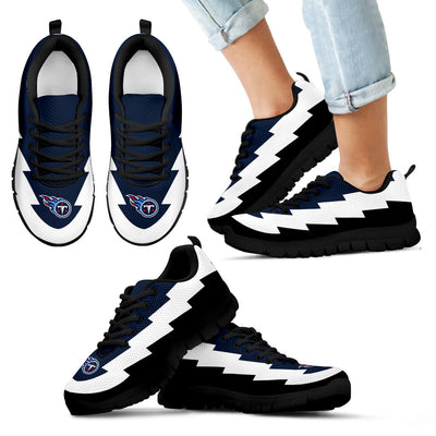 Jagged Saws Creative Draw Tennessee Titans Sneakers