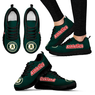 Magnificent Oakland Athletics Amazing Logo Sneakers