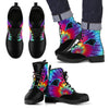 Tie Dying Awesome Background Rainbow Carolina Panthers Boots