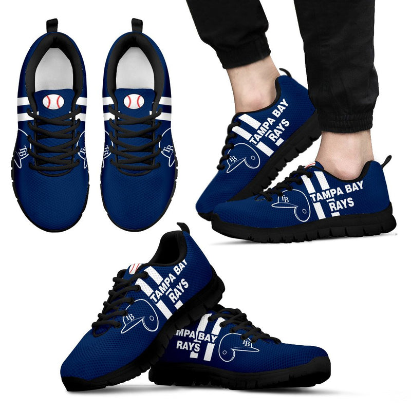 Vertical Two Line Mixed Helmet Tampa Bay Rays Sneakers