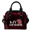 My Perfectly Love Valentine Fashion Houston Cougars Shoulder Handbags