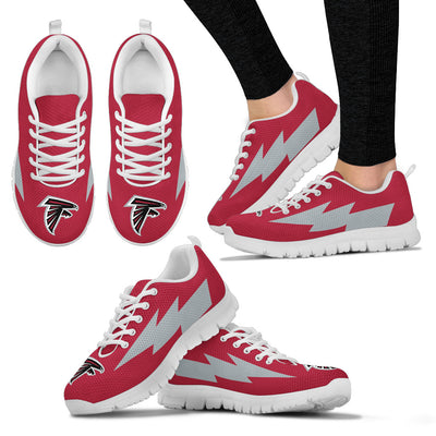 Great Atlanta Falcons Sneakers Thunder Lightning Amazing Logo