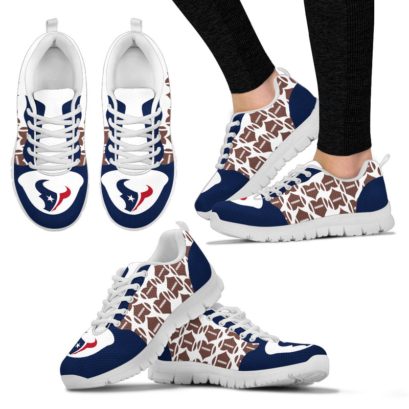 Great Football Love Frame Houston Texans Sneakers