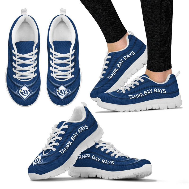 Wave Red Floating Pattern Tampa Bay Rays Sneakers