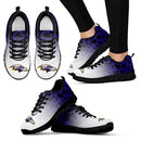 Leopard Pattern Awesome Baltimore Ravens Sneakers